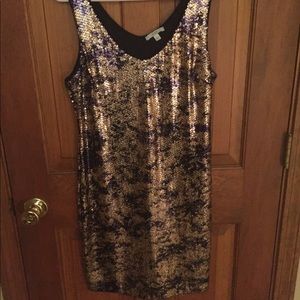 STUNTING ON EM Black&Gold Sequins Dress!!!